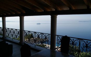 View from the covered terrace