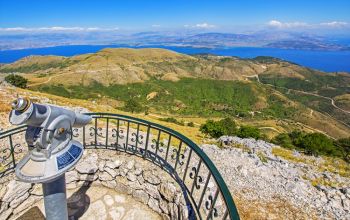 the 360 amazing views from Mountain Pantokrator