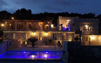 Villa Castelli at night