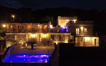 Villa Castelli at night