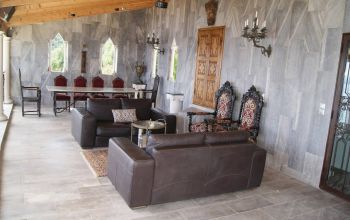 The covered terrace