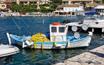 The traditional fishermen village of Kassiopi