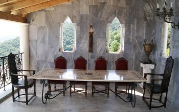 Dining area on the covered terrace